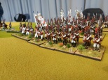 Spanish infantry advancing. Elite miniatures and the odd Front Ranker.